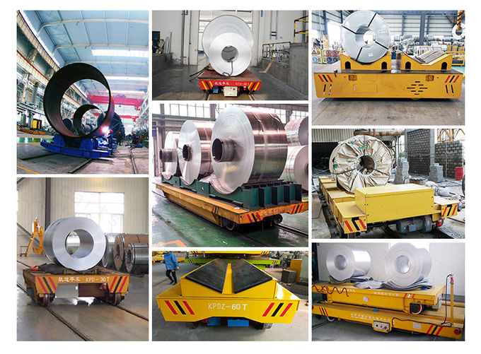 취급되는 철도 15 톤 알루미늄 코일을 위한 중국 전기 플랫폼 이송 카트