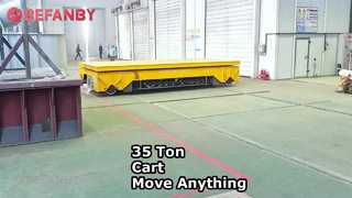 운영되는 교차 궤도에 35 톤 이동 카트, 직업적인 배터리 리프트 수송 트롤리