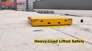 맞춤형 레일 턴테이블 전송 트롤리, 두 개의 전송 카트가 서로 좌표 및 도킹