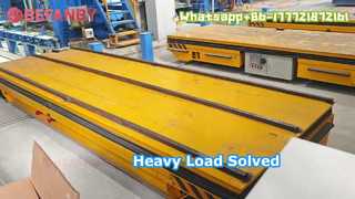 헤비 듀티 12톤 트랜스퍼 트롤리, 지능형 배터리 작동식 레일 유도 차량