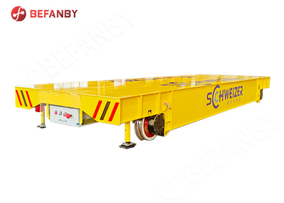 100t Low Voltage Steel Iron Handling Rail Transfer Cart