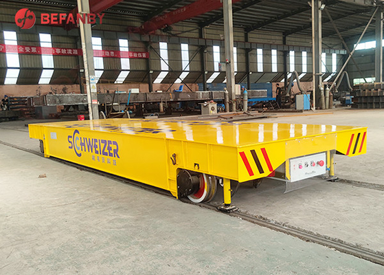 Q235 25t Electric Driven Rail Transfer Cart With Lifting