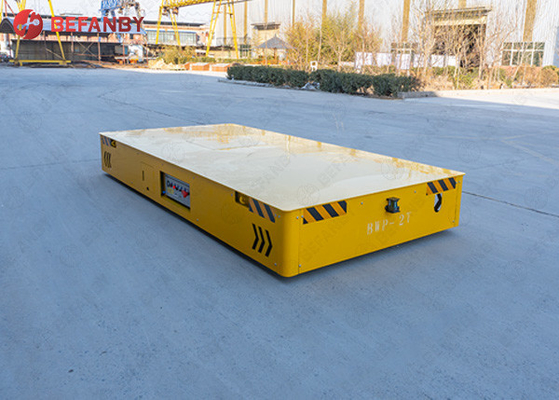 Electric Orange Color Heavy Duty Plant Trailer For Cement Floor Q235 Material