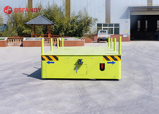 Electric Orange Color Heavy Duty Plant Trailer For Cement Floor Q235 Material