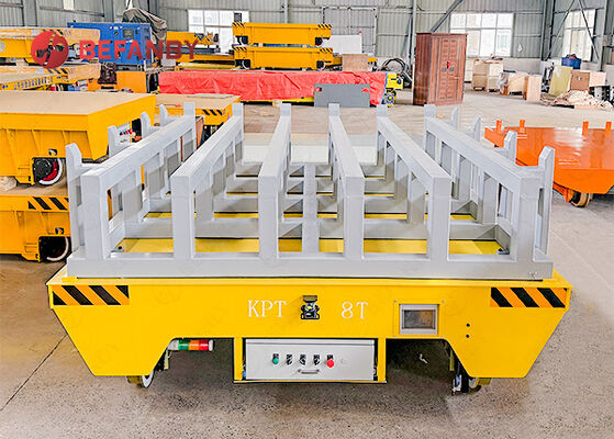 Capacity 8T Mobile Reel Rail Transfer Cart With Support Frame
