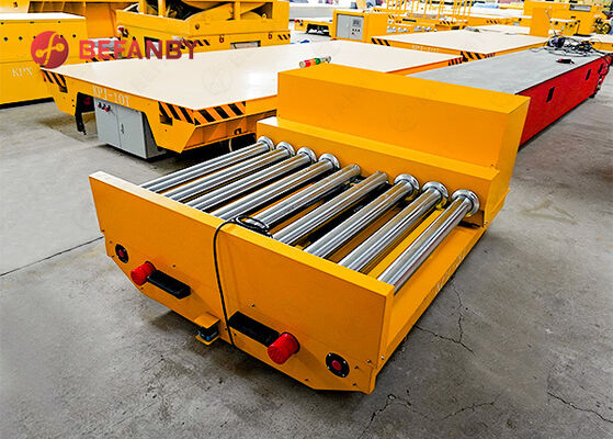 Environmental Rail Transfer Cart With Roller Conveyor