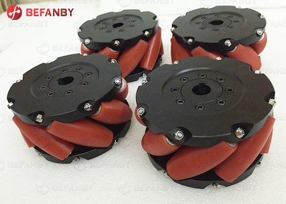 360도 380mm 15인치 메카넘 휠 AGV 트롤리용 전방향 휠
