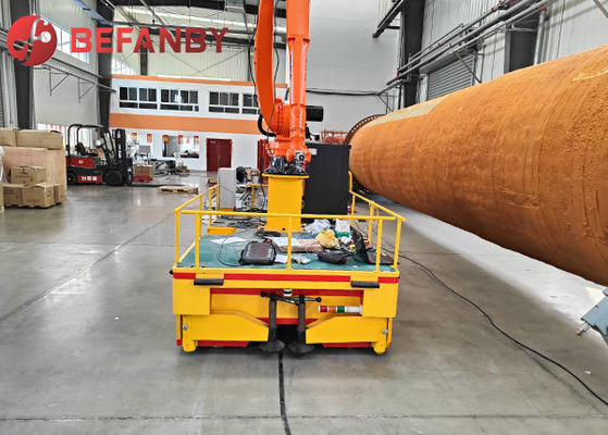 Intelligent Factory Use With Robotic Arm Automiatic Guided Vehicles