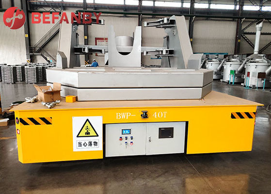 40톤 배터리 작동 용융 알루미늄 주입 이송 카트