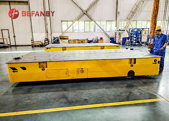 30 Ton Steerable Flexible Trackless Transfer Cart with Customized Load Capacity and High Strength Steel