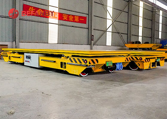 지능형 제어 시스템을 갖춘 중량 12톤 배터리 구동 RGV 로봇 이송 카트