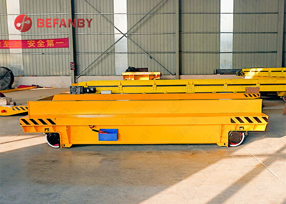 Battery Operated Rail Transfer Cart with Customizable Platform and 1-500T Load Capacity for Coil Handling